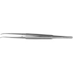 KKD® Chirurgische Pinzette EASYCLEAN - sebészeti csipesz, TP33M18c mit Dorn, hajlított, 18 cm