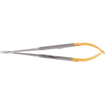 Mikrochirurgische Nadelhalter - 1 db, NHM-5026R 18 cm, gerade, diamantierte Mäuler, runder Handgriff - NHM-5026R