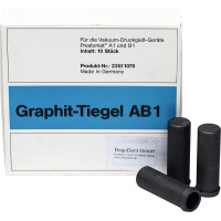 Graphit-Tiegel, 10 darabos csomag, AB1