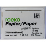 Conventional (5) (L), Papírcsúcs, sterilen csomagolva, fehér, Papír, 300 darab