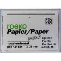 Conventional (5) (L), Papírcsúcs, sterilen csomagolva, fehér, Papír, 300 darab