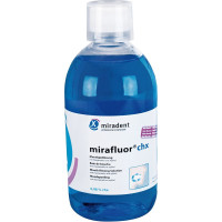 Mirafluor (CHX), Szájöblíto, Üveg, fluoridtartalmú, alkoholmentes, 500 ml, 1 darab