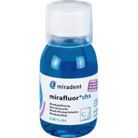 Mirafluor (CHX), Szájöblíto, Üveg, alkoholmentes, fluoridtartalmú, 100 ml, 1 darab