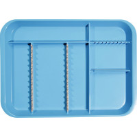 B-Lok Tray - 1 db, Tray 34 x 24,5 x 2,2 cm, mit Einteilung neonblau - 20Z451N