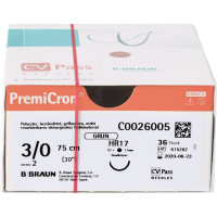 PremiCron® - 36 darabos csomag, zöld HR17, 75 cm, USP3/0 - C0026005