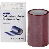 HANEL Occlusions-Folie, einseitig 12 µm - Spenderbox 25 m piros, 80 mm breit - 480032 HANEL Occlusions-Folie, einseitig 12 µm - Spenderbox 25 m piros, 80 mm breit - 480032