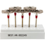 UPOFIX (IV) (ISO 210), Polírozó (Univerzális), Kézidarab (HP, Ø 2,35 mm, ISO 104) ISO 210 finom, forgó, Szilíciumkarbid - Műanyag, 3.000-5.000 f/p, 5 darab