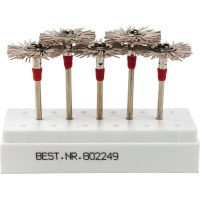 UPOFIX (IV) (ISO 210), Polírozó (Univerzális), Kézidarab (HP, Ø 2,35 mm, ISO 104) ISO 210 finom, forgó, Szilíciumkarbid - Műanyag, 3.000-5.000 f/p, 5 darab