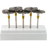 UPOFIX (V) (ISO 210), Polírozó (Univerzális), Kézidarab (HP, Ø 2,35 mm, ISO 104) ISO 210 extra finom, forgó, Szilíciumkarbid - Műanyag, 3.000-5.000 f/p, 5 darab