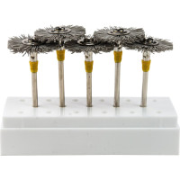 UPOFIX (V) (ISO 210), Polírozó (Univerzális), Kézidarab (HP, Ø 2,35 mm, ISO 104) ISO 210 extra finom, forgó, Szilíciumkarbid - Műanyag, 3.000-5.000 f/p, 5 darab