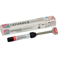 Ceramage (Dentin) (A1), Leplezőanyagok, fecskendő, biokompatibilis, polírozható, Mikrohybrid-kompozit, 73 súly %, 1 darab