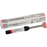 Ceramage (Dentin) (A3.5), Leplezőanyagok, fecskendő, biokompatibilis, polírozható, Mikrohybrid-kompozit, 73 súly %, 1 darab