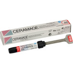 Ceramage (Dentin) (B1), Leplezőanyagok, fecskendő, biokompatibilis, polírozható, Mikrohybrid-kompozit, 73 súly %, 1 darab