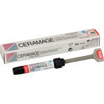 Ceramage (Dentin) (B4), Leplezőanyagok, fecskendő, biokompatibilis, polírozható, Mikrohybrid-kompozit, 73 súly %, 1 darab