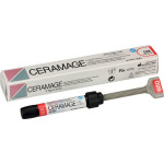 Ceramage (Dentin) (D2), Leplezőanyagok, fecskendő, biokompatibilis, polírozható, Mikrohybrid-kompozit, 73 súly %, 1 darab