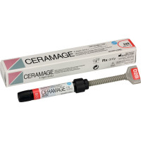 Ceramage (Dentin) (D2), Leplezőanyagok, fecskendő, biokompatibilis, polírozható, Mikrohybrid-kompozit, 73 súly %, 1 darab