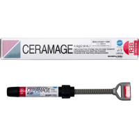 Ceramage (Dentin Root) (3), Leplezőanyagok, fecskendő, biokompatibilis, polírozható, Mikrohybrid-kompozit, 73 súly %, 1 darab
