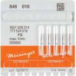 Diamanten 846, gyémántcsiszoló, kék, ISO 018, FG, 5 darab