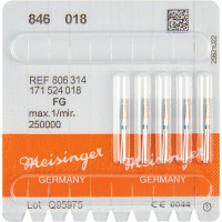 Diamanten 846, gyémántcsiszoló, kék, ISO 018, FG, 5 darab