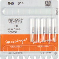 Diamanten 845, gyémántcsiszoló, kék, ISO 014, FG, 5 darab