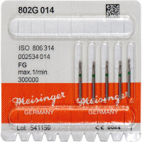 Diamanten 802KG, gyémántcsiszoló, zöld, ISO 014, FG, 5 darab