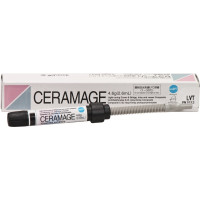 Ceramage (Translucent) (Low Value), Leplezőanyagok, fecskendő, biokompatibilis, polírozható, Mikrohybrid-kompozit, 73 súly %, 1 darab