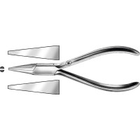 Flachspitzzangen, 1 darab, HSL 479-13, 130 mm, glatt