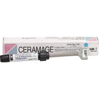 Ceramage (Gum) (T), Leplezőanyagok, fecskendő, transzlucens, biokompatibilis, Mikrohybrid-kompozit, 73 súly %, 1 darab