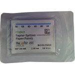 Top color (ISO 60), Papírcsúcs, ISO 60 sterilen csomagolva, fehér, Papír, 120 darab