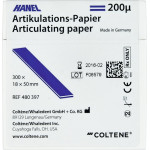 HANEL Artikulations-Papier 200 µm - 300 darabos csomag, kék, 18 x 50 mm - 480397 HANEL Artikulations-Papier 200 µm - 300 darabos csomag, kék, 18 x 50 mm - 480397