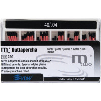 Mtwo (28 mm) (4 %) (ISO 40), Guttapercha-csúcs, ISO 40 rózsaszín, Guttapercha, 28 mm, 60 darab