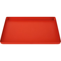 Alu-Tray - 1 db, piros, nélkül Perforierung - 416095