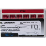 Mtwo (28 mm) (6 %) (ISO 25), Guttapercha-csúcs, ISO 25 rózsaszín, Guttapercha, 28 mm, 60 darab