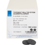 Multisystem, Polírozó (Fém), szereletlen ISO 220 Korong, extrakemény, Gumi, 3,1 mm, 100 darab