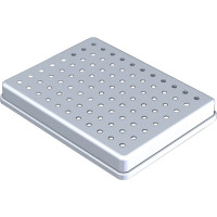 ALUMINIUM TRAY - 1 db, Tray 18 x 14 cm, perforált - PN184461-1