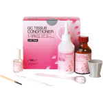 GC TISSUE CONDITIONER - Intropackung 90 g Pulver, 101 ml Flüssigkeit, 15 ml Coating, Zubehör Live rózsaszín - 2894