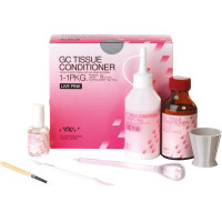 GC TISSUE CONDITIONER - Intropackung 90 g Pulver, 101 ml Flüssigkeit, 15 ml Coating, Zubehör Live rózsaszín - 2894
