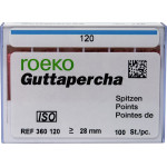 Guttapercha Spitzen, 10 darab, ISO 120