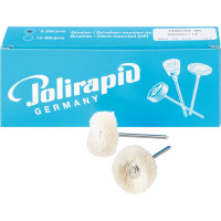 Miniaturbürste Packung 6 Bürsten, Baumwollgarn, Ø 25 mm