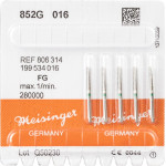 Diamanten 852, gyémántcsiszoló, zöld, ISO 016, FG, 5 darab