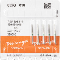 Diamanten 852, gyémántcsiszoló, zöld, ISO 016, FG, 5 darab