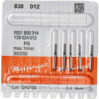 Diamanten 838, gyémántcsiszoló, kék, ISO 012, FG, 5 darab