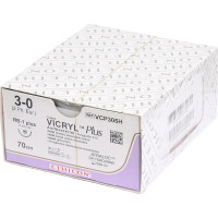 VICRYL™ Plus - 36 darabos csomag, lila, 70 cm, RB1 PLUS, USP 3-0, Stärke 2 - VCP305H VICRYL™ Plus - 36 darabos csomag, lila, 70 cm, RB1 PLUS, USP 3-0, Stärke 2 - VCP305H