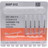 MEIPREP-DIAMANT, gyémántcsiszoló, FG 868P ISO 012, 5 darab