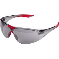 KKD® ANTI-FOG Patienten-Schutzbrille NEW-STYLE - 1 db, Fassung piros, Scheibe rauchgrau - 11769