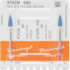 Diamantpolierer 9742, gyémánt-kerámia-polírozó, sárga, ISO 040, HP, 2 darab