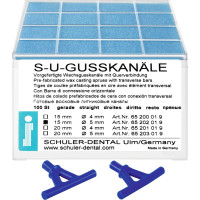 Viasz öntocsatorna, (15 x 5 mm), egyenes, rövid, Műanyag, 100 darab