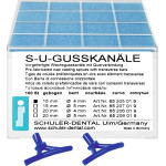 Viasz öntocsatorna, (15 x 4 mm), hajlított, rövid, Műanyag, 100 darab