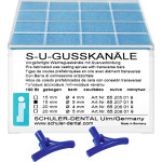 Viasz öntocsatorna, (15 x 5 mm), hajlított, hosszú, Műanyag, 100 darab