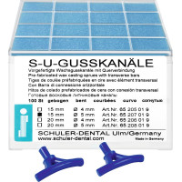 Viasz öntocsatorna, (15 x 5 mm), hajlított, hosszú, Műanyag, 100 darab